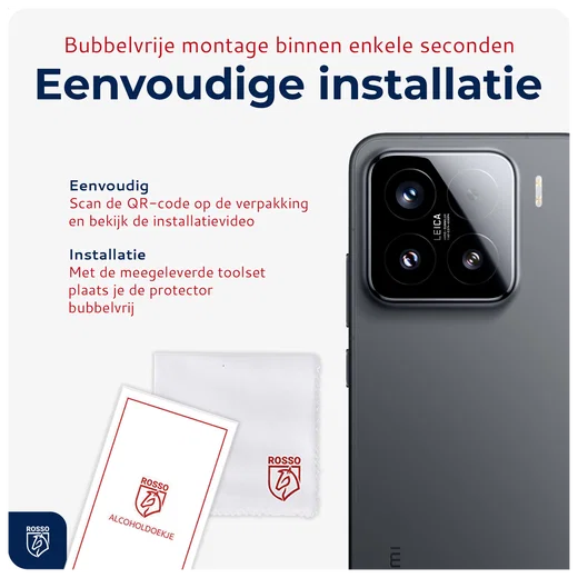 Rosso Xiaomi 15 Camera Lens Protector Transparant afbeelding 7