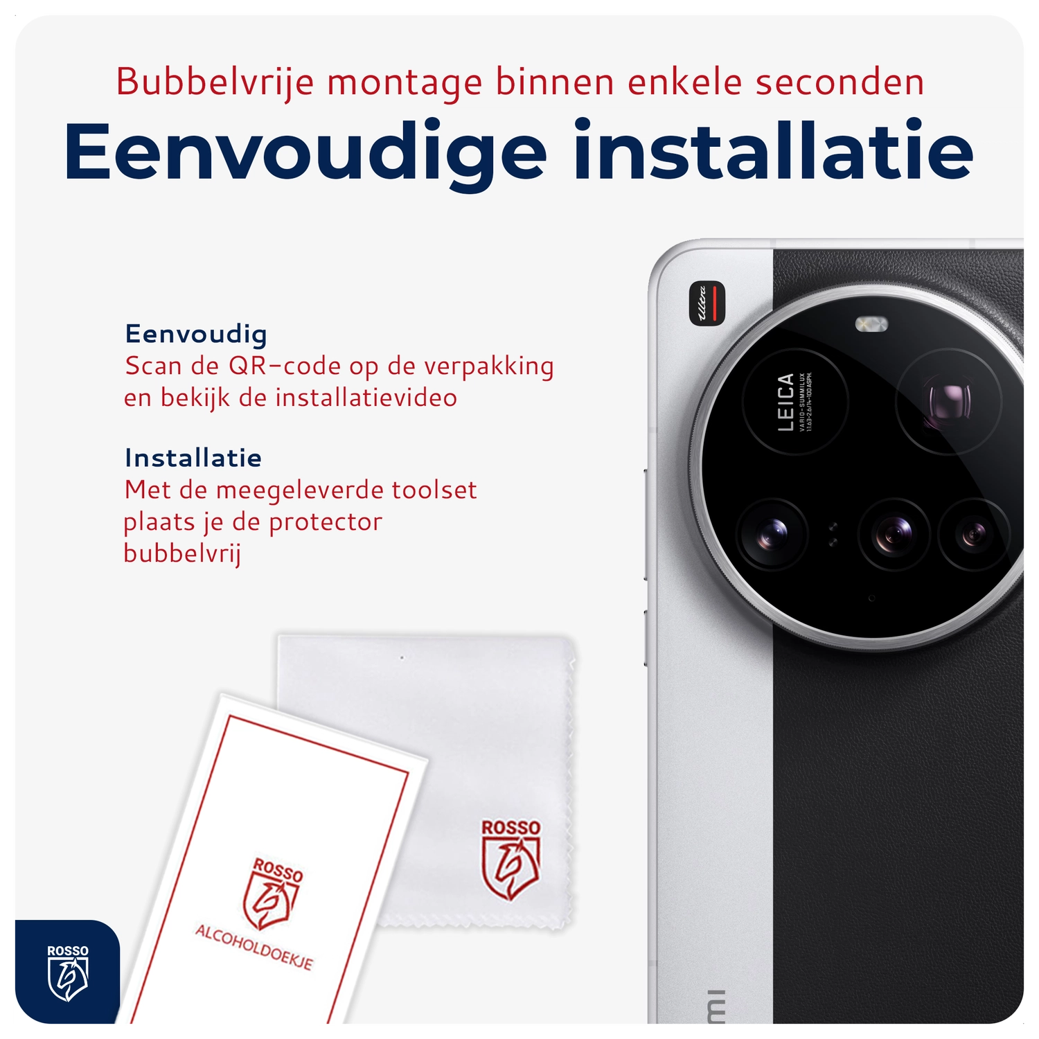 Rosso Xiaomi 15 Ultra Camera Lens Protector Transparant afbeelding 7