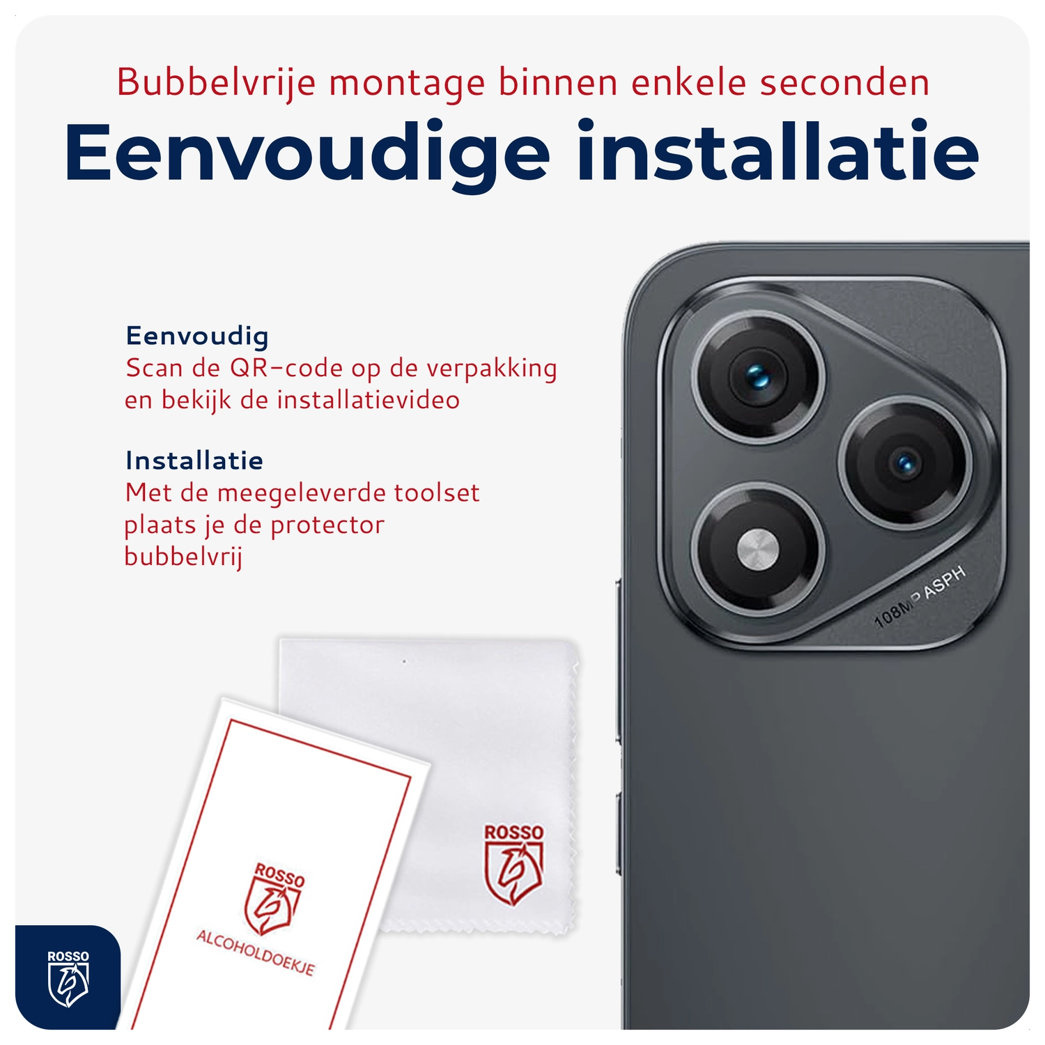 Rosso Honor 400 Lite Camera Lens Protector Transparant afbeelding 5