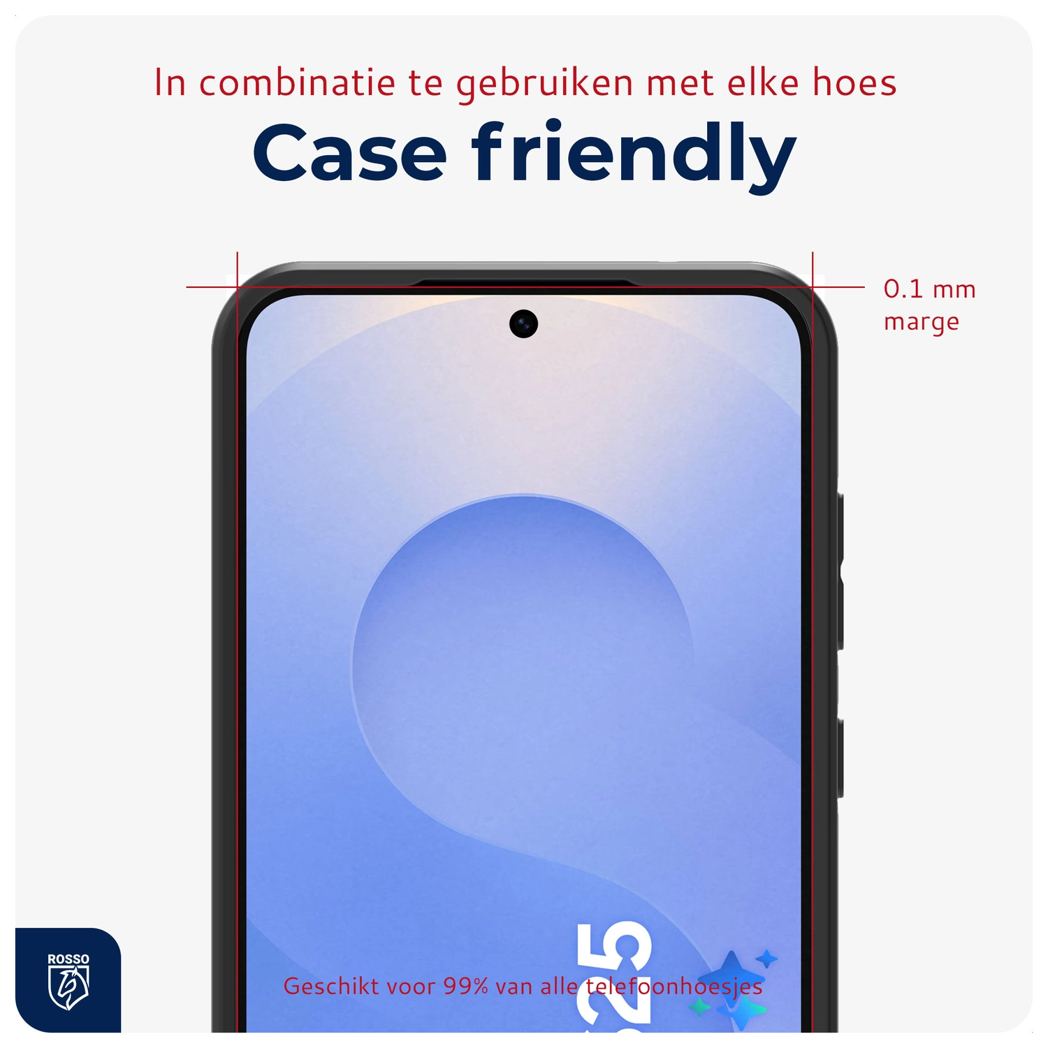 Rosso Samsung Galaxy S25 Tempered Glass met Installatietray (2-Pack) afbeelding 5