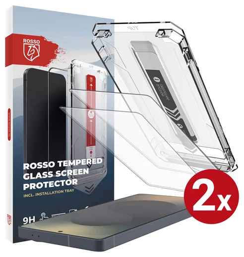 Rosso Samsung Galaxy S25 Ultra Tempered Glass met Installatietray (2-Pack) afbeelding 1