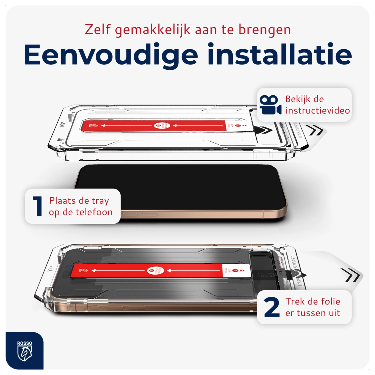 Rosso Samsung Galaxy S25 Ultra Tempered Glass met Installatietray (2-Pack) afbeelding 4