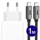 Originele Apple 20W USB-C Oplader met Buddi USB-C Kabel 1M Zwart afbeelding 1