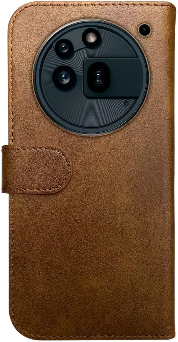 Rosso Element Nothing Phone (3a) Pro Hoesje Book Case Wallet Bruin afbeelding 2