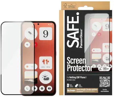 PanzerGlass SAFE Ultra-Wide Nothing CMF Phone 1 Screen Protector afbeelding 1