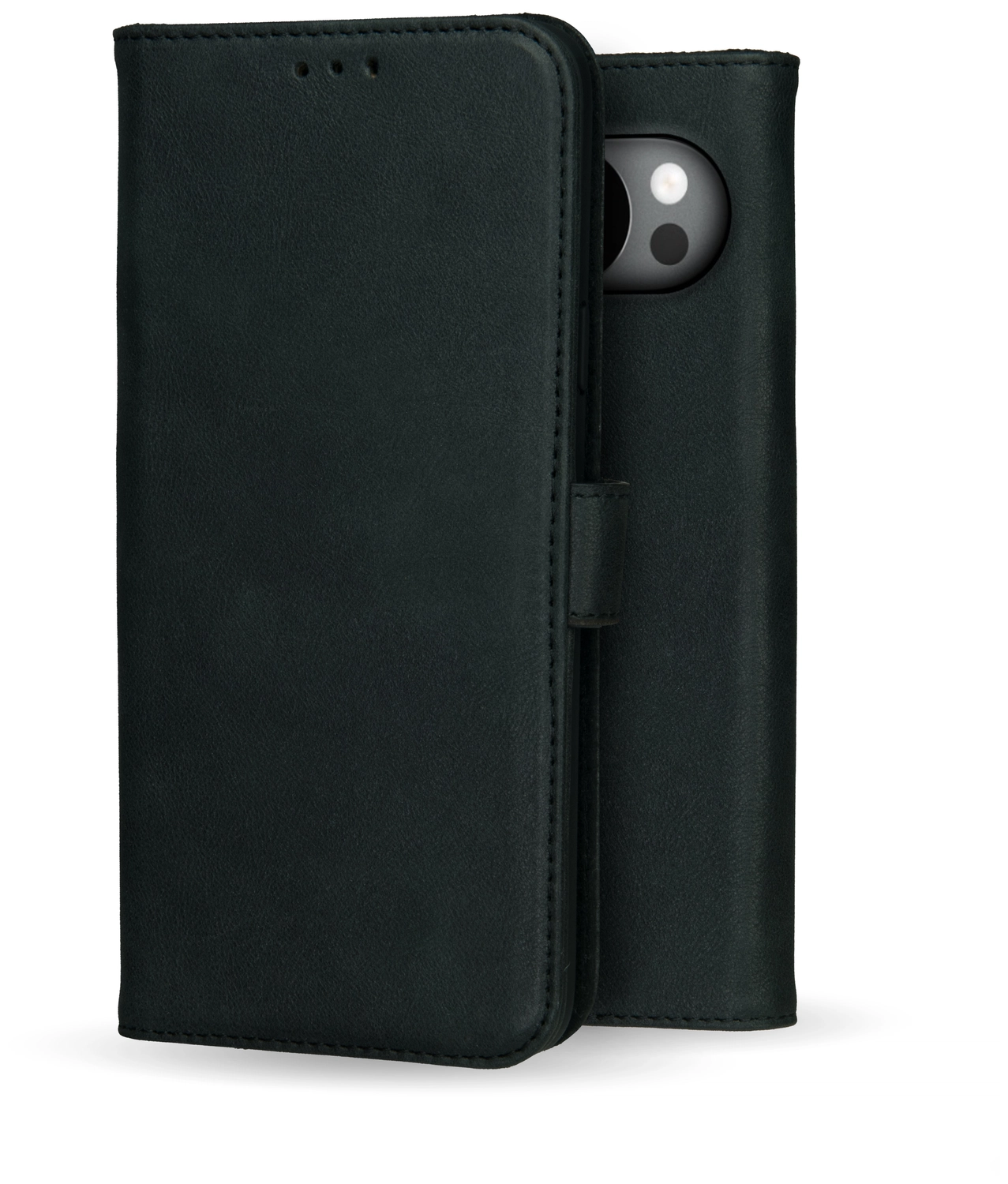 Rosso Deluxe Google Pixel 10 Pro XL Hoesje Echt Leer Book Case Zwart afbeelding 11