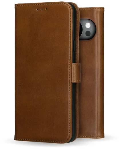 Rosso Deluxe Google Pixel 10 Pro XL Hoesje Echt Leer Book Case Bruin afbeelding 12