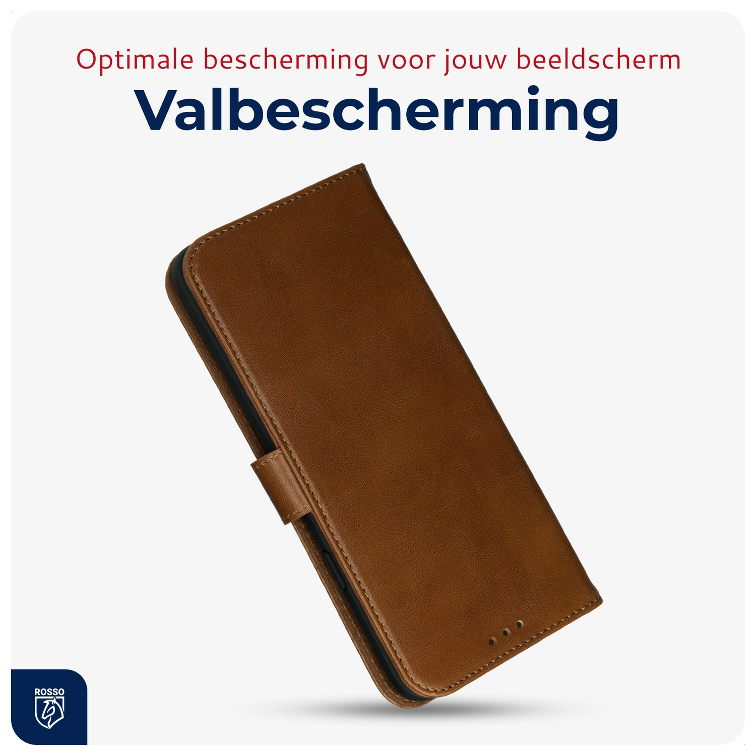 Rosso Deluxe Google Pixel 10 Pro XL Hoesje Echt Leer Book Case Bruin afbeelding 7