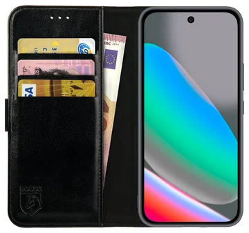 Rosso Element Google Pixel 10 / 10 Pro Hoesje Book Case Wallet Zwart