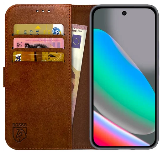 Rosso Element Google Pixel 10 / 10 Pro Hoesje Book Case Wallet Bruin afbeelding 1