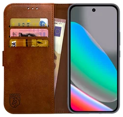Rosso Element Google Pixel 10 / 10 Pro Hoesje Book Case Wallet Bruin afbeelding