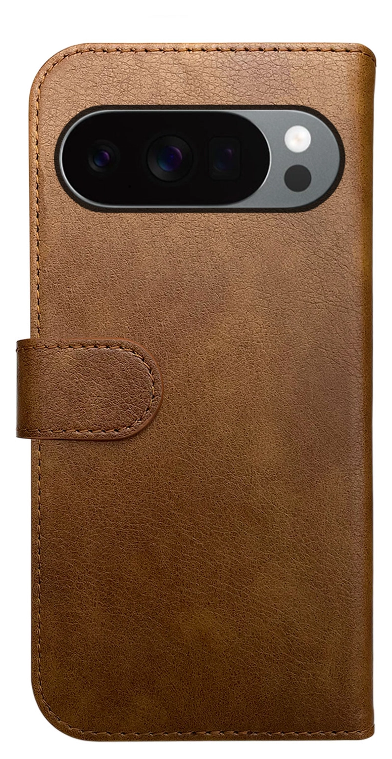 Rosso Element Google Pixel 10 Pro XL Hoesje Book Case Wallet Bruin afbeelding 2