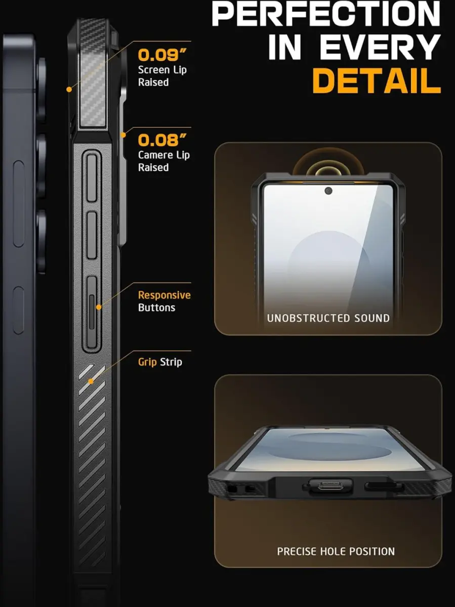 SUPCASE UB Grip Samsung Galaxy S25 Hoesje MagSafe / Qi2 Kickstand Zwart afbeelding 9