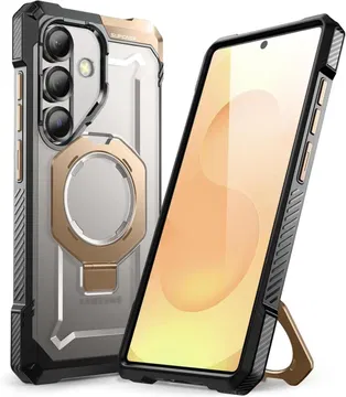 SUPCASE UB Grip Samsung Galaxy S25 Hoesje MagSafe / Qi2 Kickstand Goud