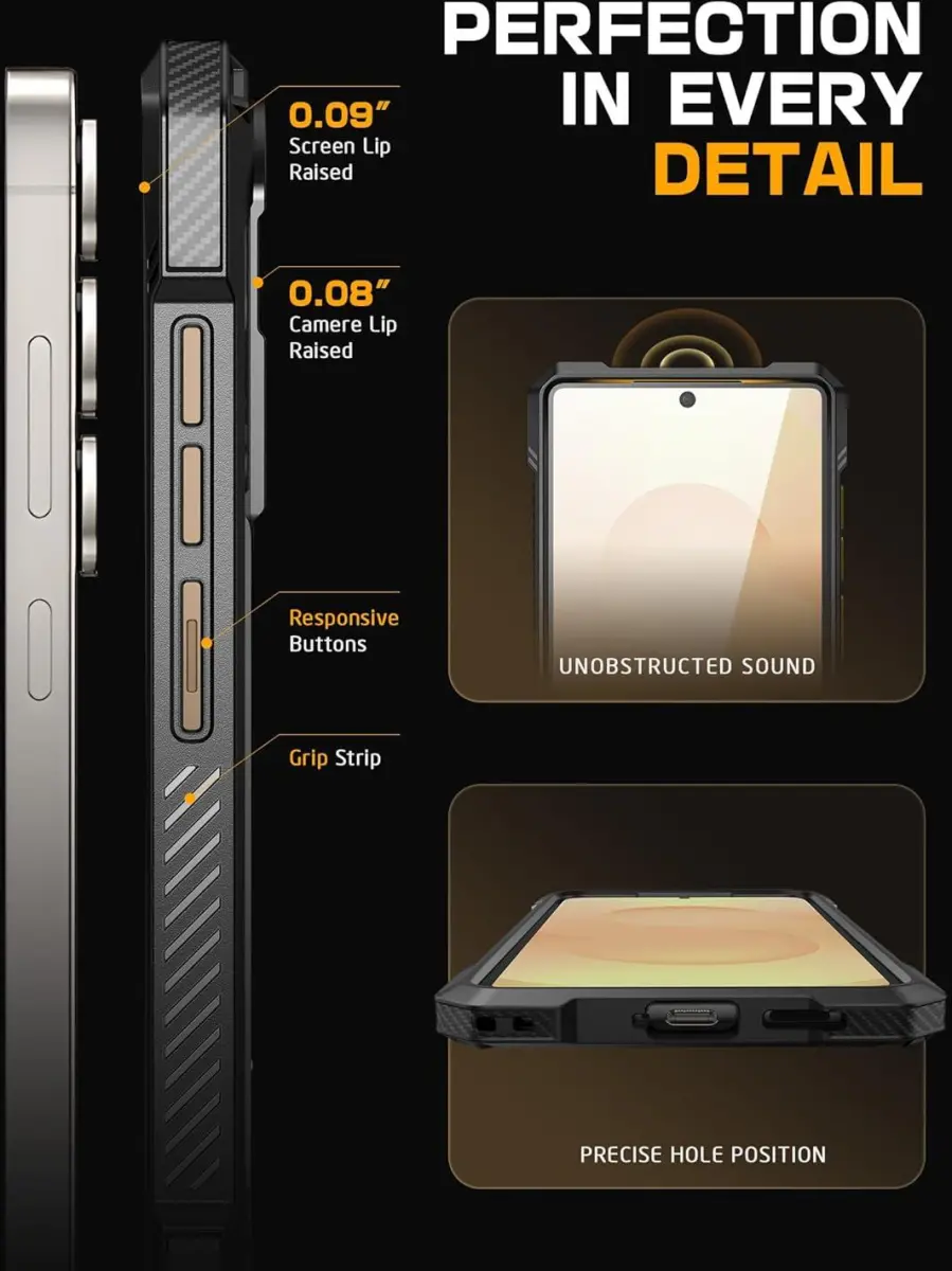 SUPCASE UB Grip Samsung Galaxy S25 Hoesje MagSafe / Qi2 Kickstand Goud afbeelding 9