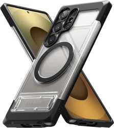 Ringke UX Magnetic Samsung Galaxy S25 Ultra Hoesje MagSafe Transparant afbeelding