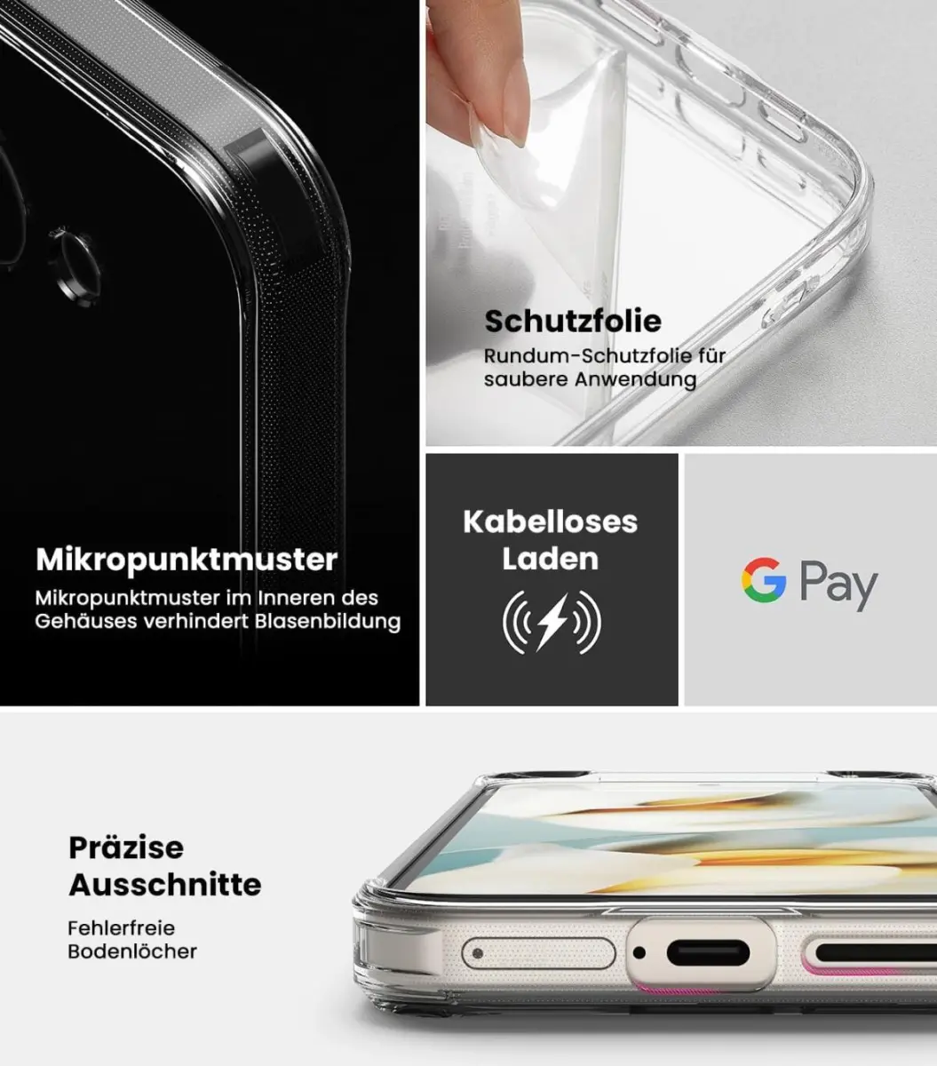 Ringke Fusion Google Pixel 9a Hoesje Back Cover Transparant afbeelding 5