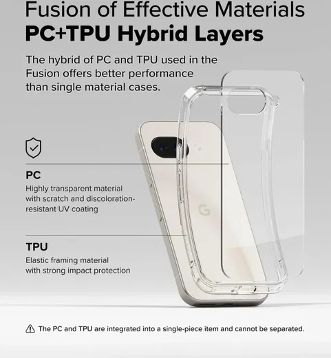 Ringke Fusion Google Pixel 9a Hoesje Back Cover Transparant afbeelding 7