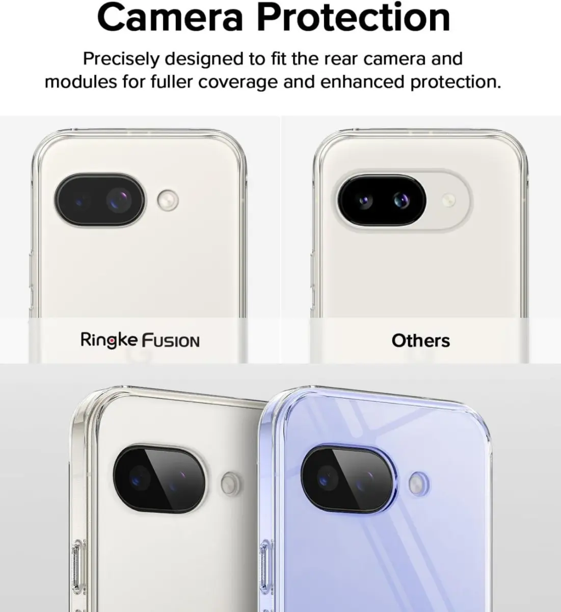 Ringke Fusion Google Pixel 9a Hoesje Back Cover Matte Transparant afbeelding 9