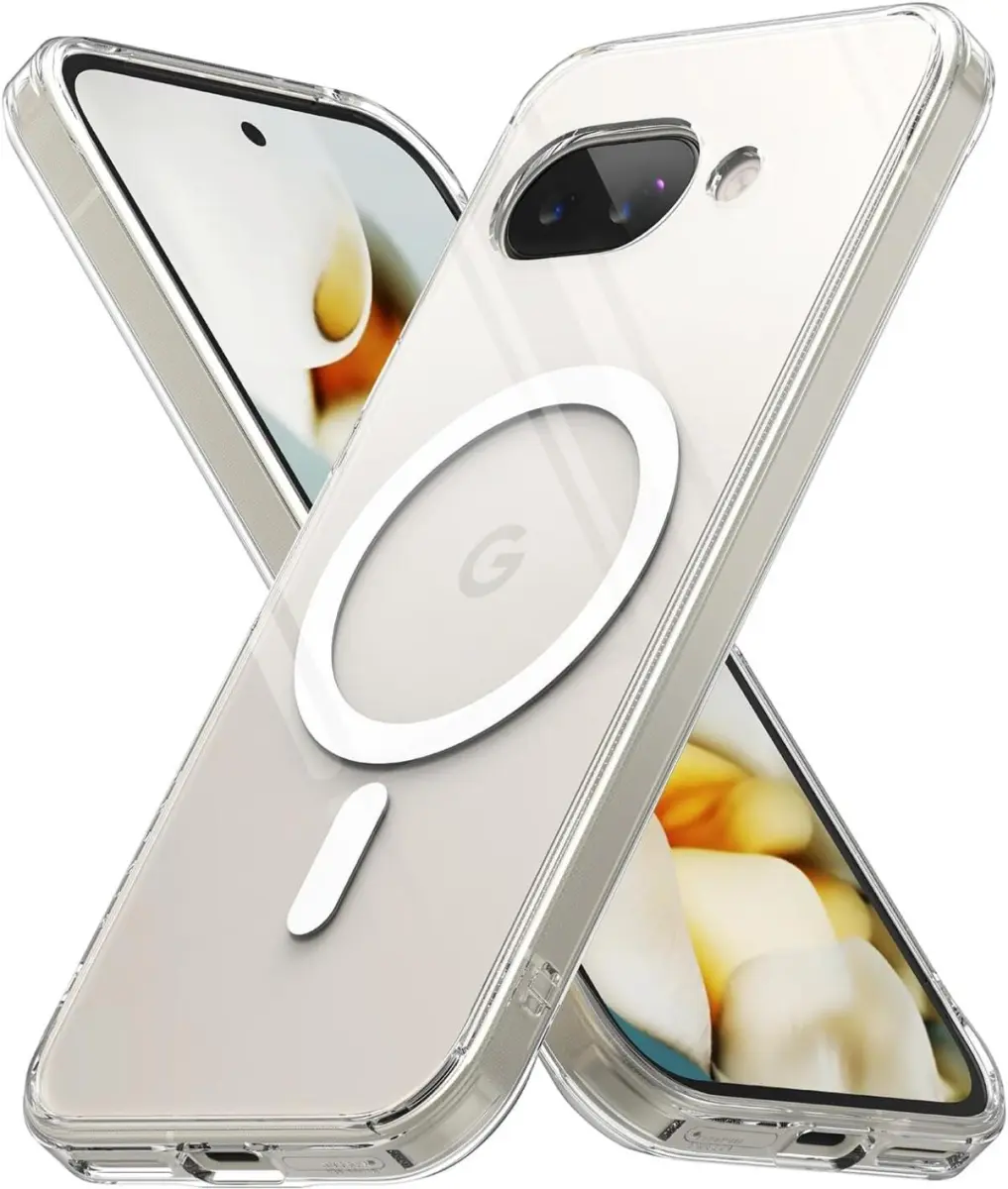 Ringke Fusion Magnetic Google Pixel 9a Hoesje MagSafe Back Cover Transparant afbeelding 1