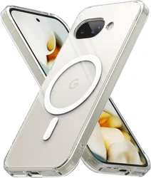 Ringke Fusion Magnetic Google Pixel 9a Hoesje MagSafe Back Cover Transparant afbeelding