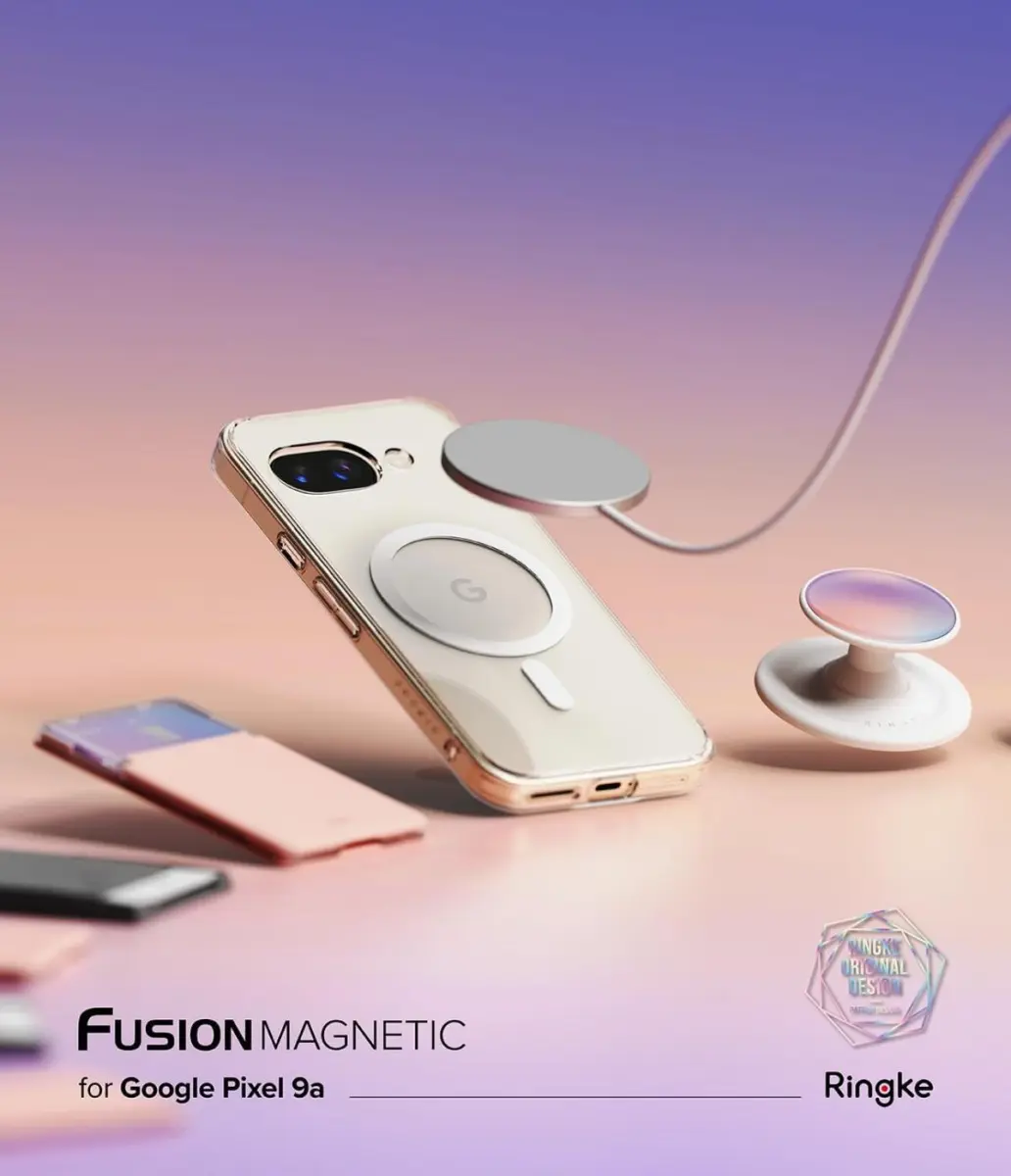 Ringke Fusion Magnetic Google Pixel 9a Hoesje MagSafe Back Cover Transparant afbeelding 10