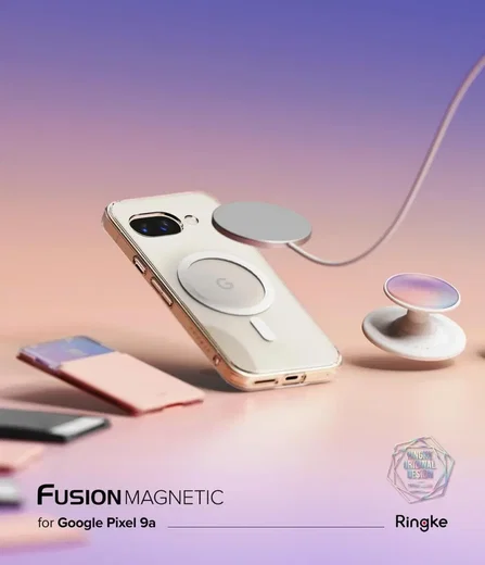 Ringke Fusion Magnetic Google Pixel 9a Hoesje MagSafe Back Cover Transparant afbeelding 10