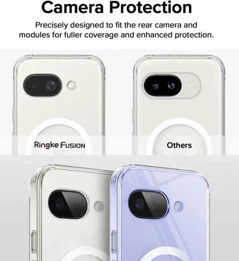 Ringke Fusion Magnetic Google Pixel 9a Hoesje MagSafe Back Cover Transparant afbeelding 7