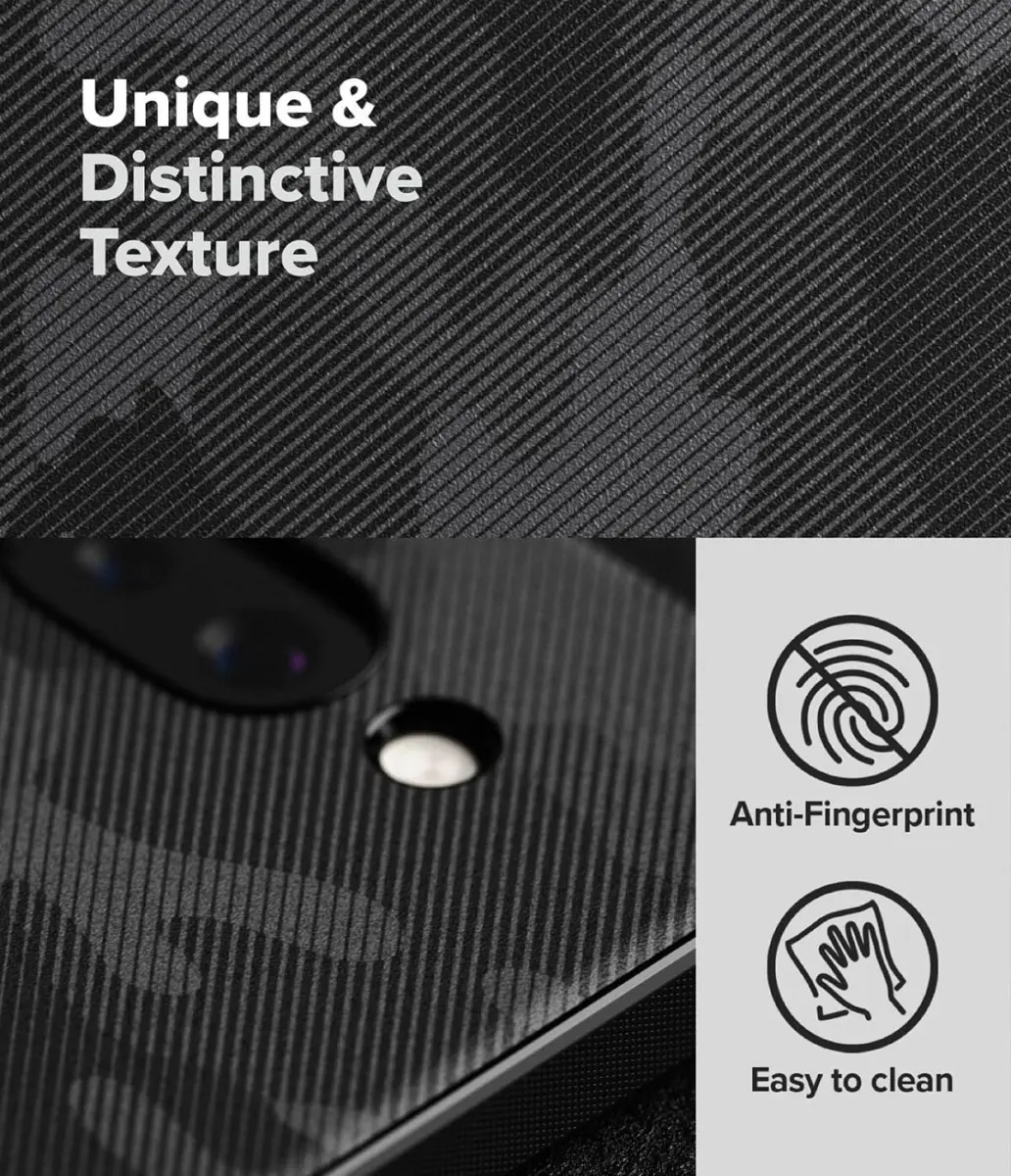 Ringke Onyx Google Pixel 9a Hoesje Flexibel TPU Back Cover Camo Zwart afbeelding 6
