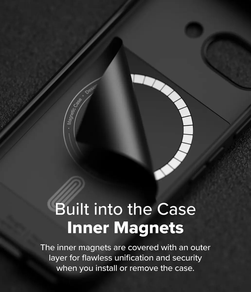 Ringke Onyx Magnetic Google Pixel 9a Hoesje MagSafe Zwart afbeelding 7