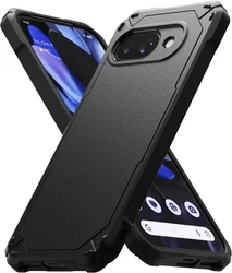 Ringke Rugged Gear Google Pixel 9a Hoesje Back Cover Zwart afbeelding