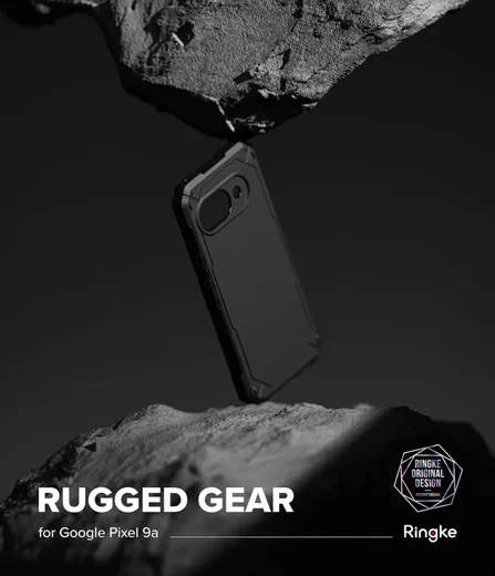 Ringke Rugged Gear Google Pixel 9a Hoesje Back Cover Zwart afbeelding 10