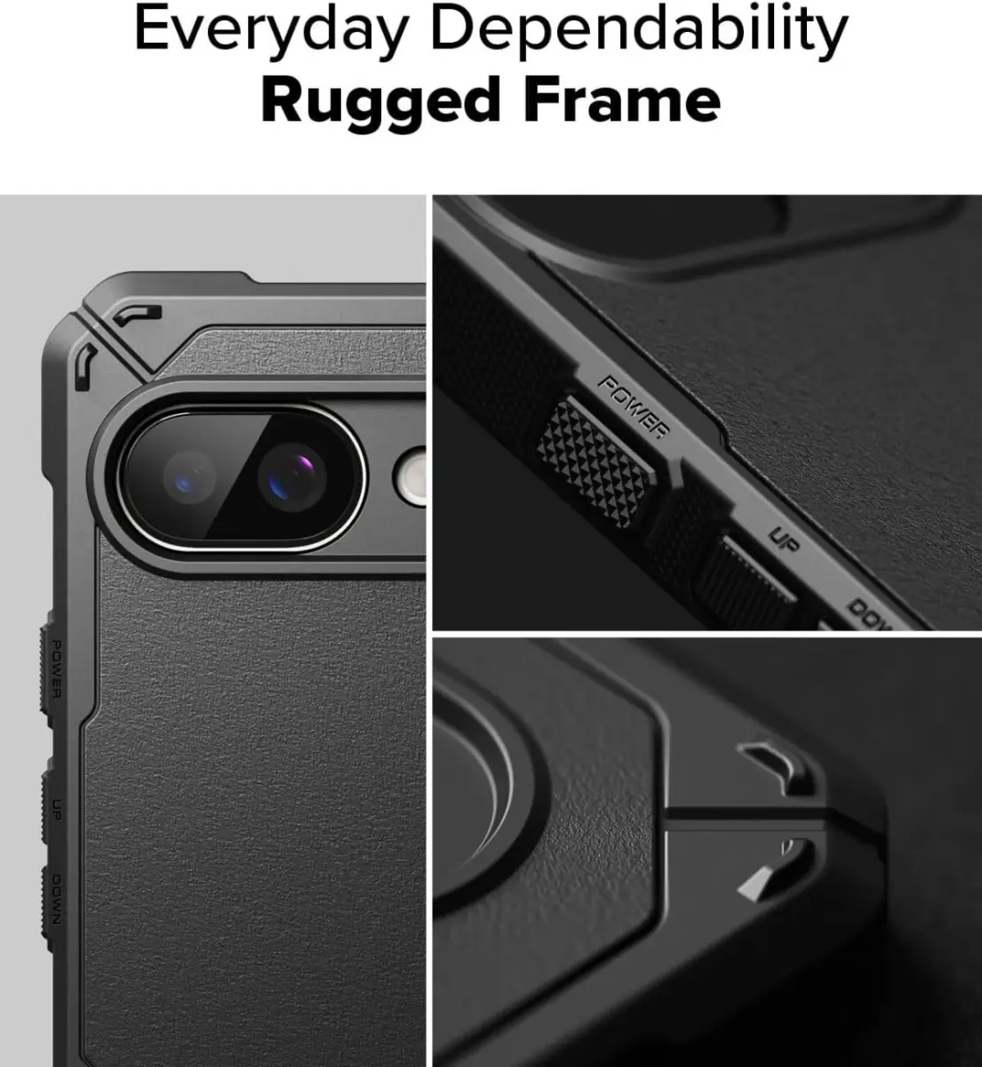 Ringke Rugged Gear Google Pixel 9a Hoesje Back Cover Zwart afbeelding 4