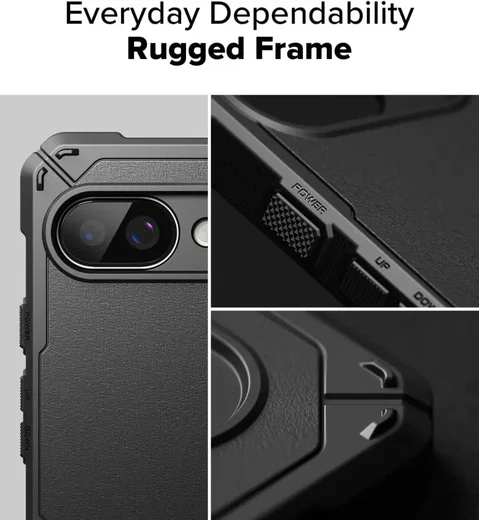 Ringke Rugged Gear Google Pixel 9a Hoesje Back Cover Zwart afbeelding 4