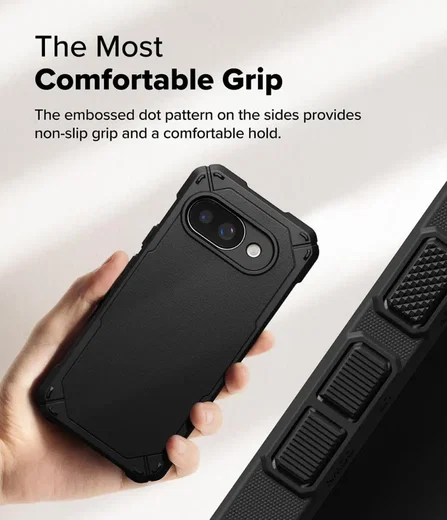 Ringke Rugged Gear Google Pixel 9a Hoesje Back Cover Zwart afbeelding 6