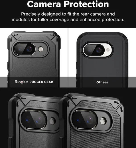Ringke Rugged Gear Google Pixel 9a Hoesje Back Cover Zwart afbeelding 7