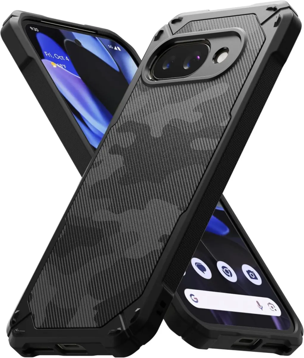 Ringke Rugged Gear Google Pixel 9a Hoesje Back Cover Camo Zwart afbeelding 1