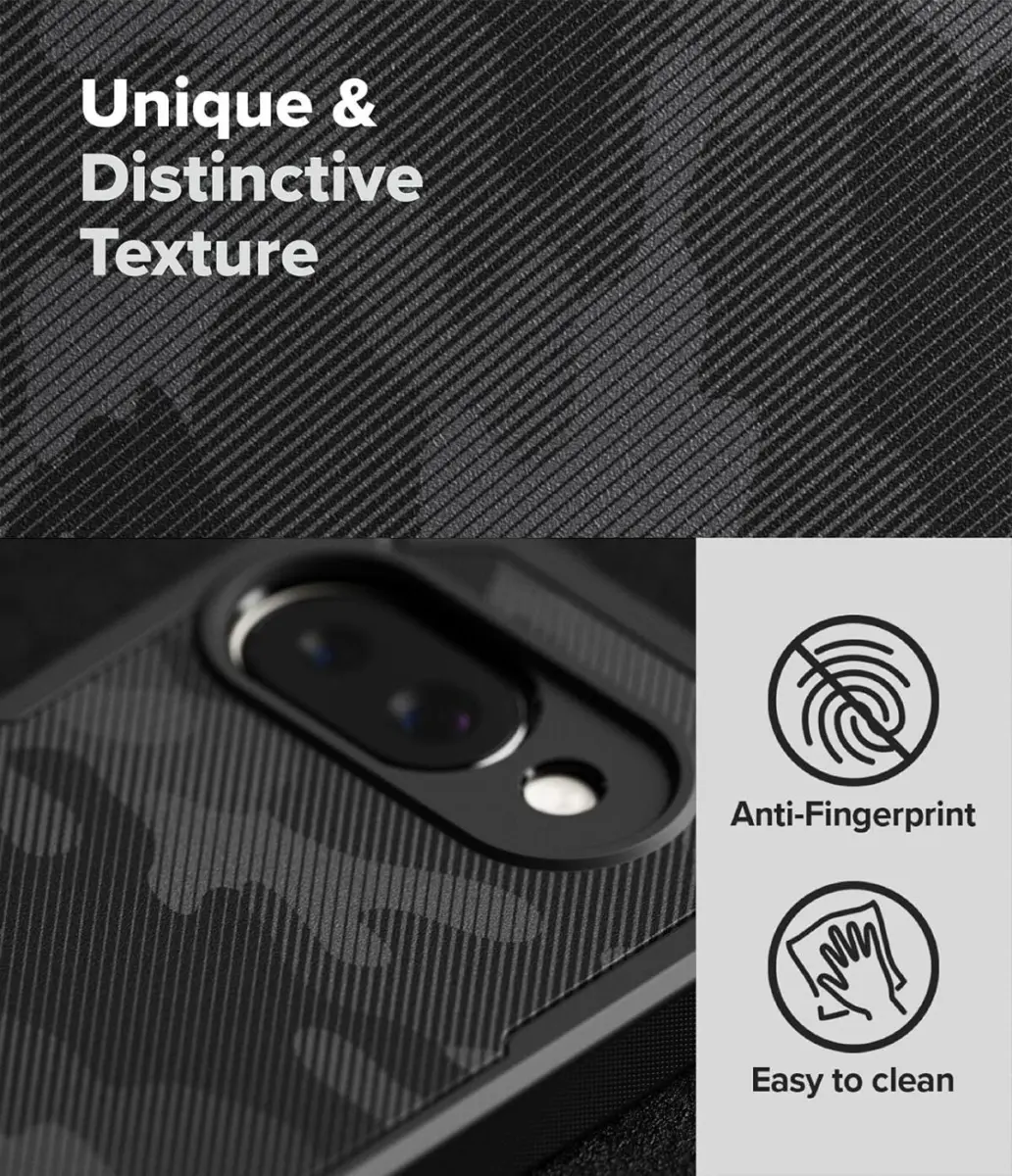 Ringke Rugged Gear Google Pixel 9a Hoesje Back Cover Camo Zwart afbeelding 6