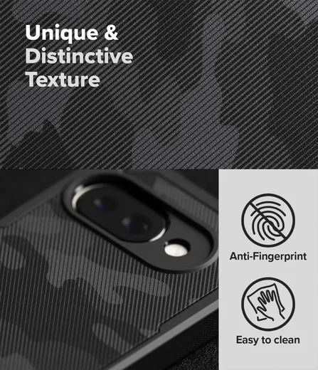 Ringke Rugged Gear Google Pixel 9a Hoesje Back Cover Camo Zwart afbeelding 6
