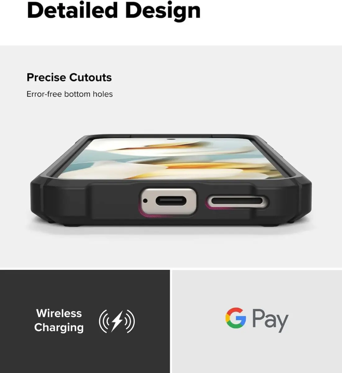 Ringke Rugged Gear Google Pixel 9a Hoesje Back Cover Camo Zwart afbeelding 9