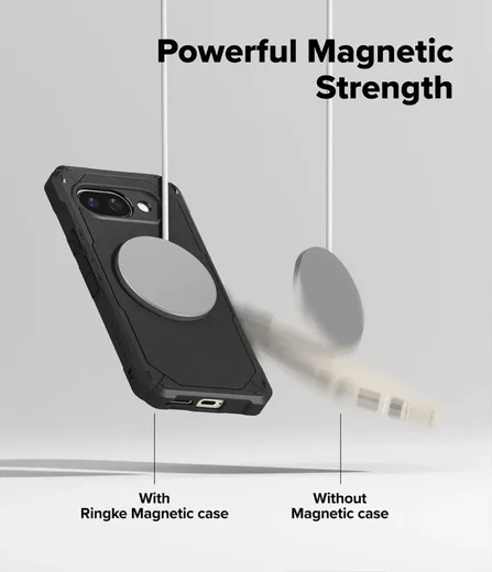 Ringke Rugged Gear Magnetic Google Pixel 9a Hoesje MagSafe Back Cover Zwart afbeelding 6