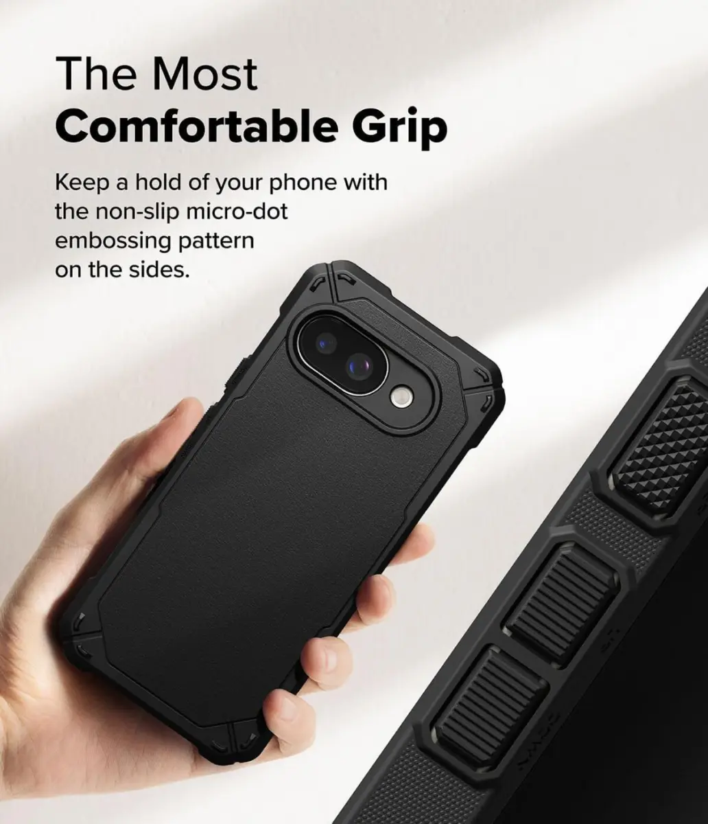 Ringke Rugged Gear Magnetic Google Pixel 9a Hoesje MagSafe Back Cover Zwart afbeelding 7