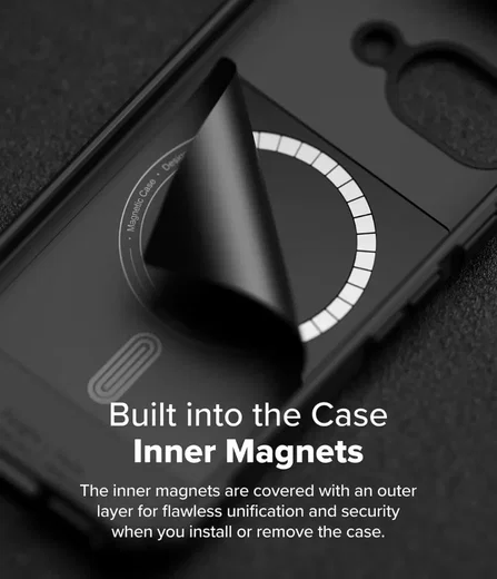 Ringke Rugged Gear Magnetic Google Pixel 9a Hoesje MagSafe Back Cover Zwart afbeelding 8