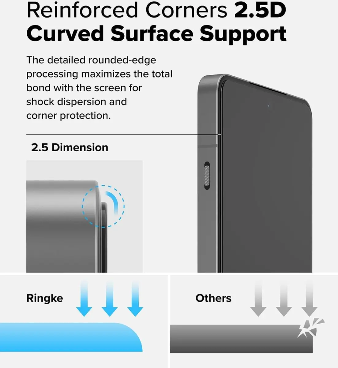 Ringke OnePlus 13R Screen Protector Tempered Glass met Jig 2-Pack afbeelding 9