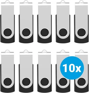 SBG USB Stick 2GB Flash Drive USB 2.0 10 Pack Zwart