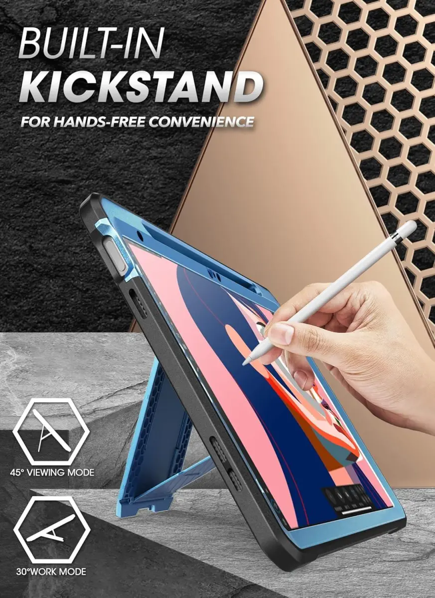 SUPCASE UB Pro iPad 11 (2025) / 10.9 (2022) Hoes Full Protect Stand Lichtblauw afbeelding 6