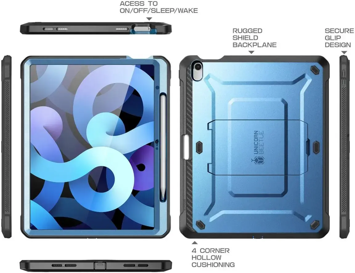 SUPCASE UB Pro iPad 11 (2025) / 10.9 (2022) Hoes Full Protect Stand Lichtblauw afbeelding 8