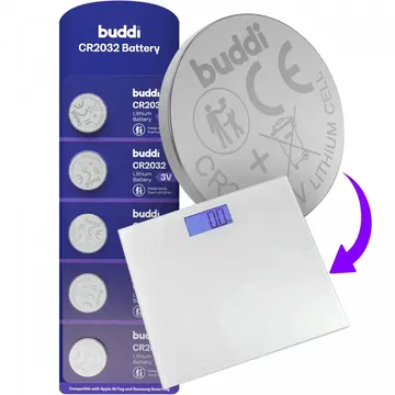 Buddi CR2032 Lithium Knoopcelbatterij Weegschaal 210mh / 3V (5-Pack)