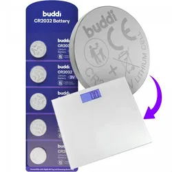 Buddi CR2032 Lithium Knoopcelbatterij Weegschaal 210mh / 3V (5-Pack) afbeelding
