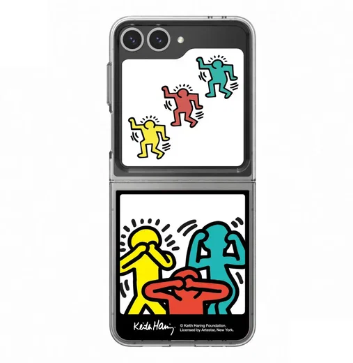 Origineel Samsung Galaxy Z Flip 7 FE / 6 FlipSuit Plaatje Keith Haring Photo afbeelding 1